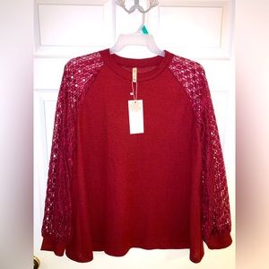Olrik Lacy Waffle Top